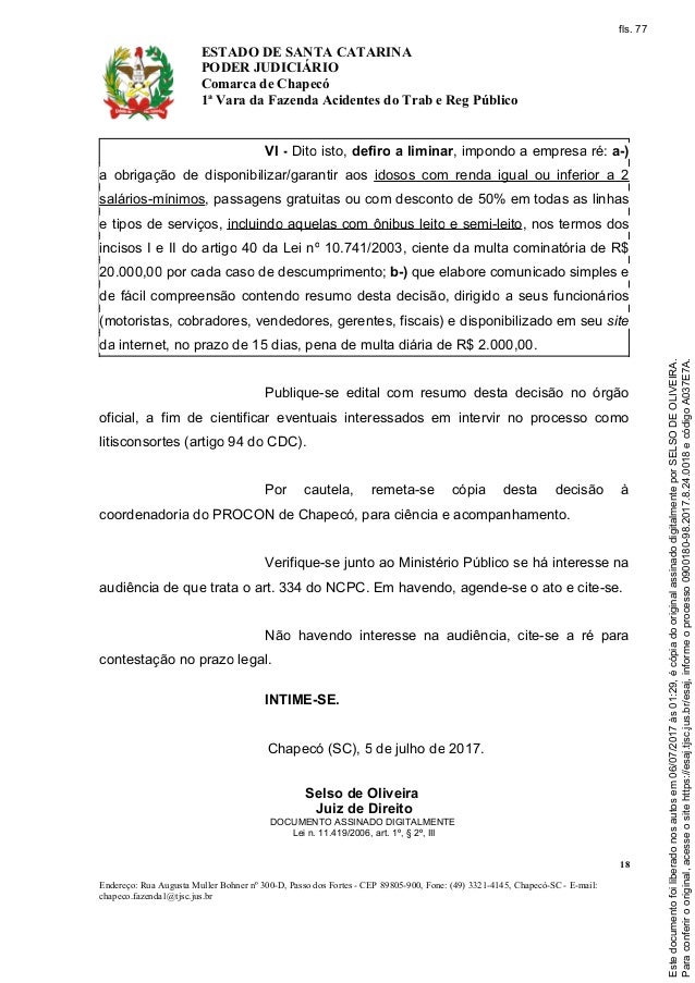 ação civil pública viação ouro e prata